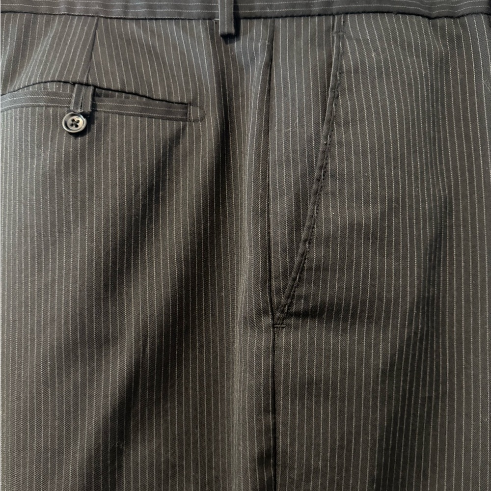 Banana Republic Men's Pinstripe Black & Grey Dress Pants - 38 x 32